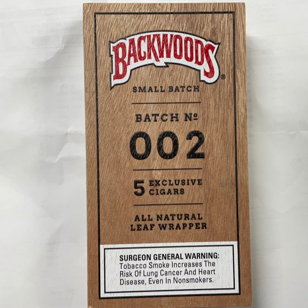 Backwoods- Small Batch 002- 5 Cigars