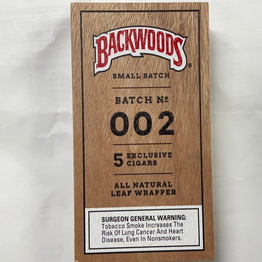 Backwoods- Small Batch 002- 5 Cigars