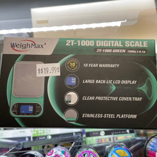 WeighMax- 2T 1000 Digital Scale Green