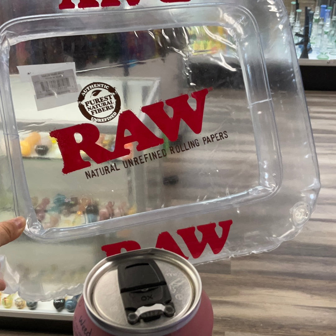 Raw blow up rolling tray