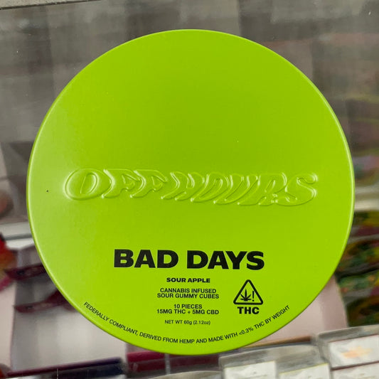 Off Hours- Bad Days- Sour apple GummiesTHC+CBD