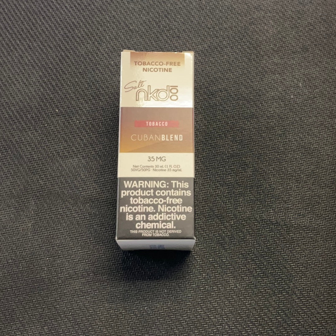 Naked Salt Nic (35mg) - Tobacco Cuban Blend