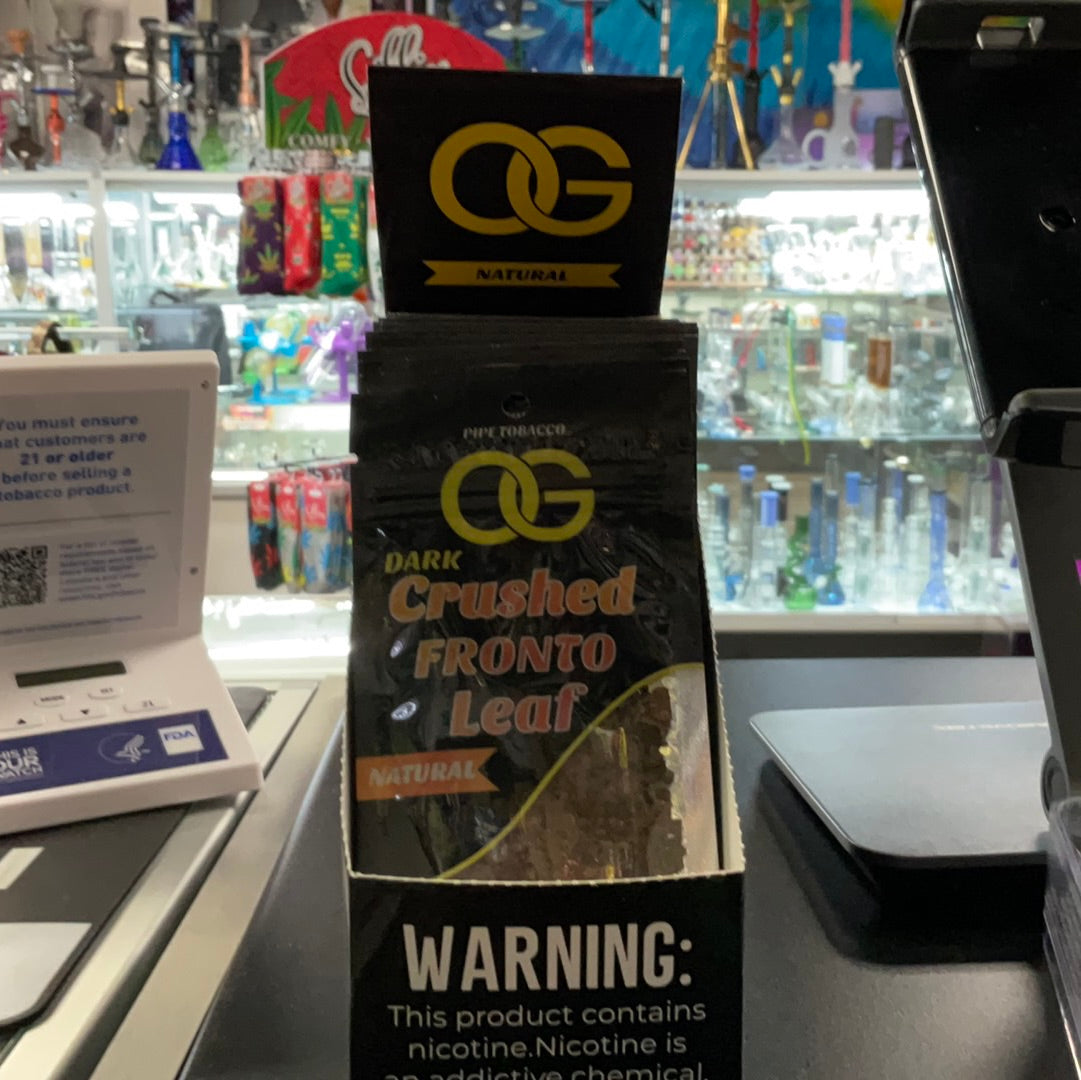 OG dark crushed Fronto leaf pipe tobacco
